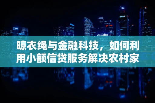 晾衣绳与金融科技，如何利用小额信贷服务解决农村家庭的小额资金需求？