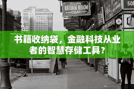 书籍收纳袋，金融科技从业者的智慧存储工具？