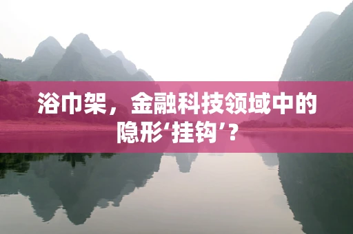 浴巾架，金融科技领域中的隐形‘挂钩’？