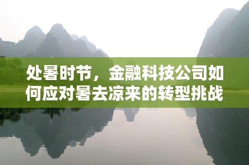 处暑时节，金融科技公司如何应对暑去凉来的转型挑战？