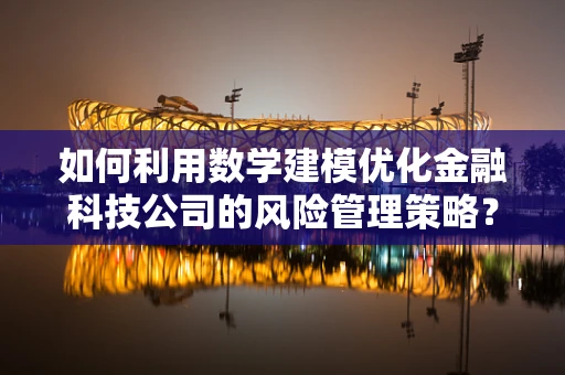 如何利用数学建模优化金融科技公司的风险管理策略？