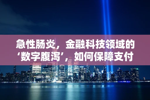 急性肠炎，金融科技领域的‘数字腹泻’，如何保障支付安全与资金流动？