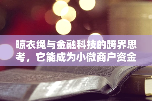 晾衣绳与金融科技的跨界思考，它能成为小微商户资金管理的‘隐形冠军’吗？