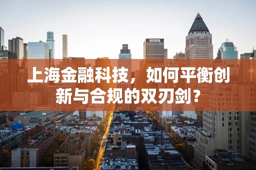 上海金融科技，如何平衡创新与合规的双刃剑？