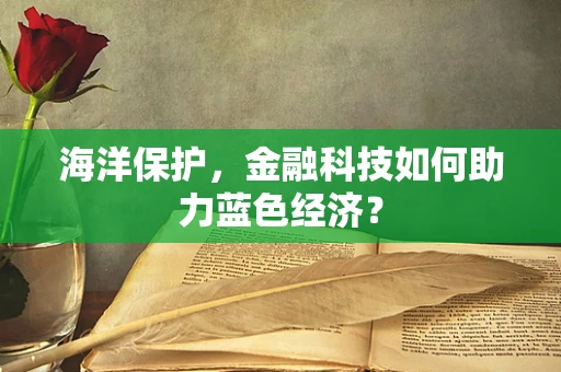 海洋保护，金融科技如何助力蓝色经济？