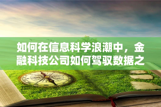 如何在信息科学浪潮中，金融科技公司如何驾驭数据之舟？