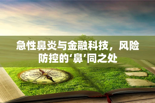 急性鼻炎与金融科技，风险防控的‘鼻’同之处