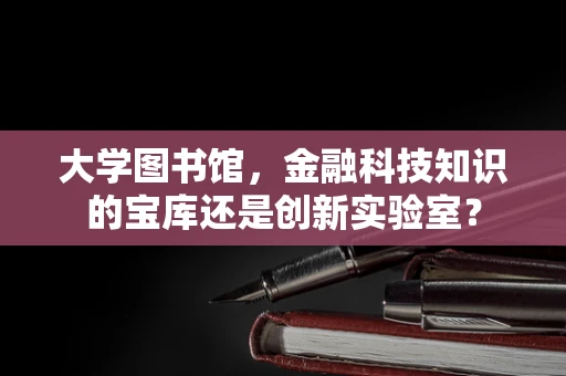 大学图书馆，金融科技知识的宝库还是创新实验室？