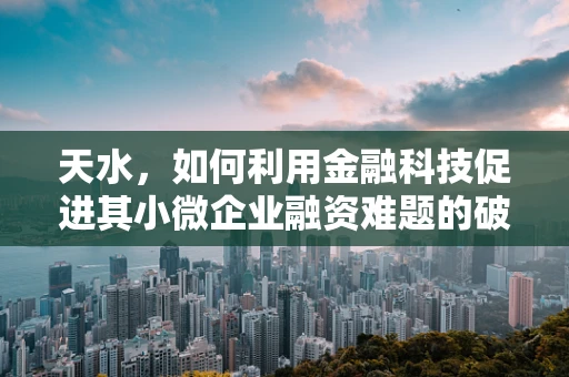 天水，如何利用金融科技促进其小微企业融资难题的破局？