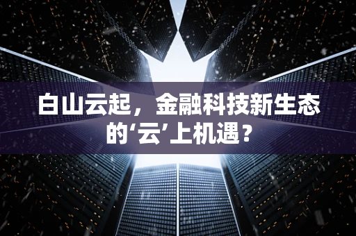 白山云起，金融科技新生态的‘云’上机遇？