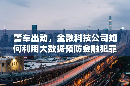 警车出动，金融科技公司如何利用大数据预防金融犯罪？